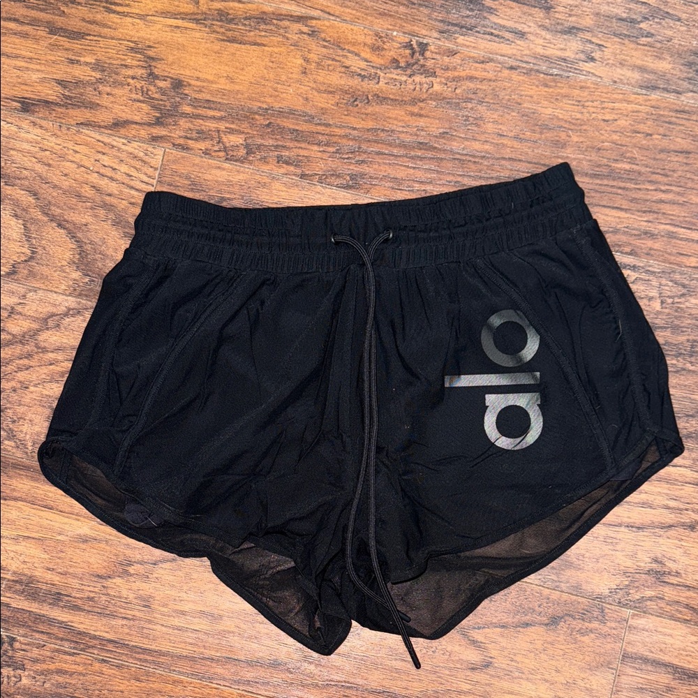 ALO Yoga Jet Black Athletic Shorts
